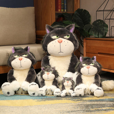 Grumpy Lucifer Cat Plush – Funny Soft Toy Pillow